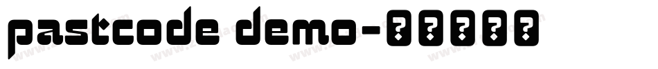 pastcode demo字体转换
